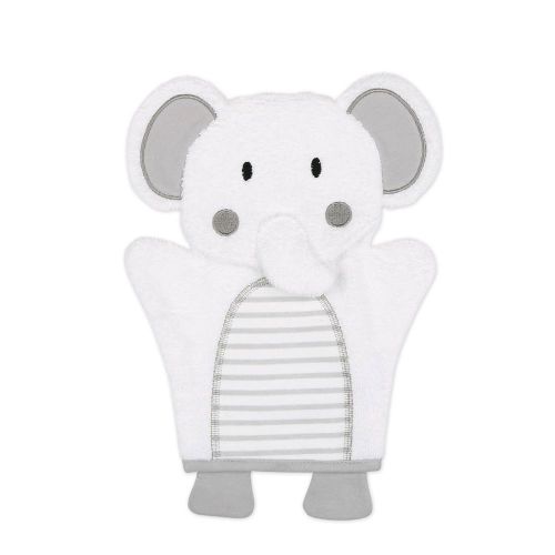 4baby Hooded Towel & Wash Mitt Grey Elephant
