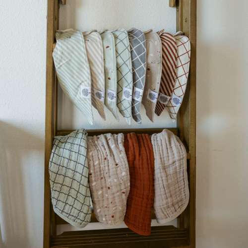Bandana Baby Bibs | Clay Set - 8 Pack | Parker Baby Co.