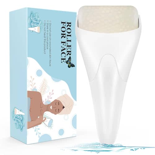Ice Roller for Face,Eyes,Facial Massager Tool,Soothing Skin Care Tool,Cooling Skincare Device for Puffiness,At-Home Spa Gift for Women(White)