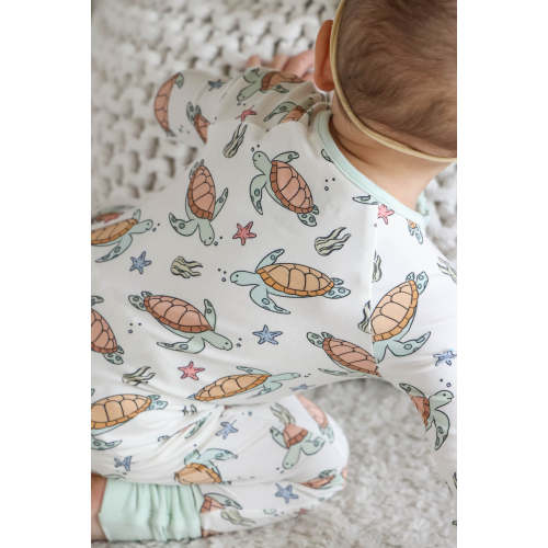 Convertible Zip Romper in Turtley Rad | Caden Lane