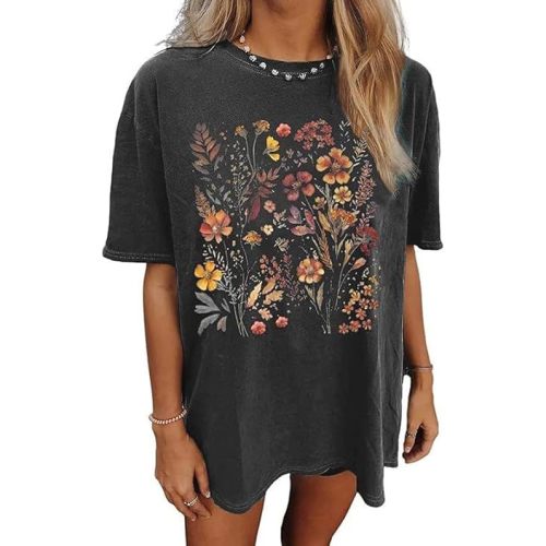 Oversized Nashville Music City T-Shirt Women Oversized Shirts Rock Band Tshirt Vintage Guitar Wings Graphic Tees