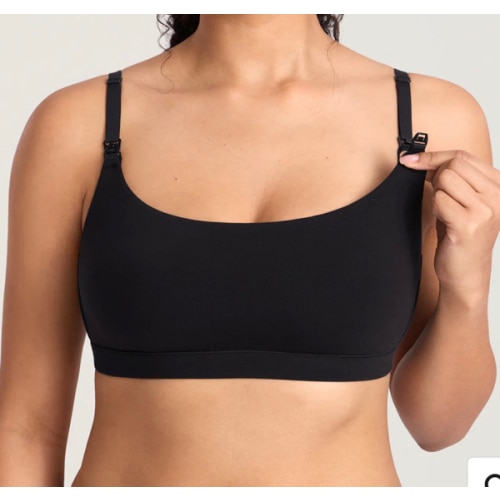 Cotton Scoop Neck Nursing Bralette