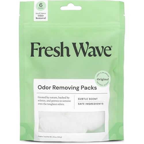 Fresh Wave Odor Eliminator Packs, 6-Pk for Small Spaces & Closets, Original