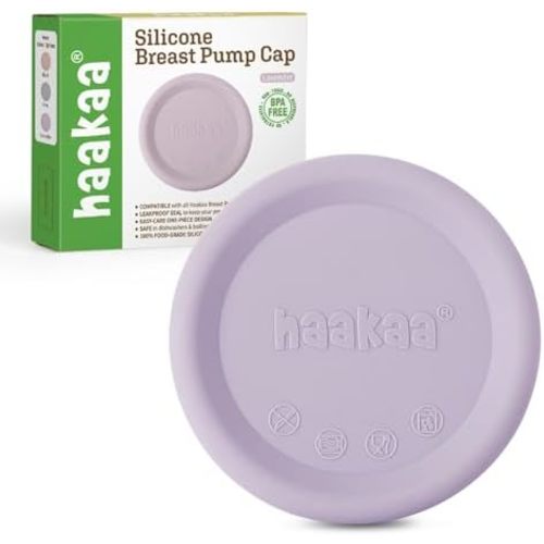 haakaa Silicone Breast Pump Cap(Lavender), Fits All haakaa Breast Pumps,1pc