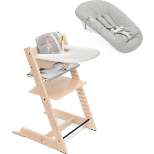 Tripp Trapp® Highchair², Cushion, Newborn Set & Stokke® Tray $597 Value