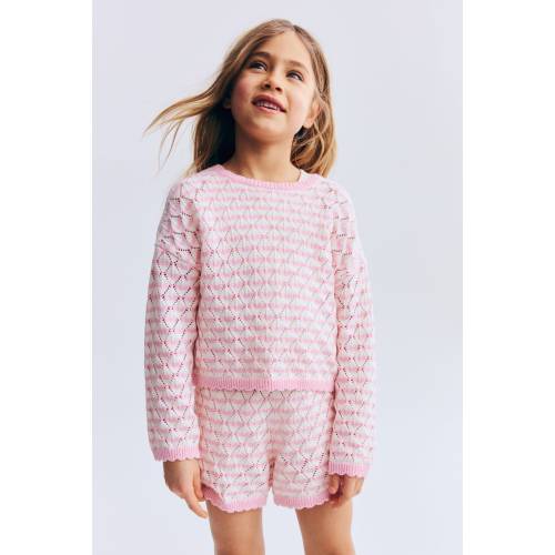 2-PIECE POINTELLE-KNIT SET