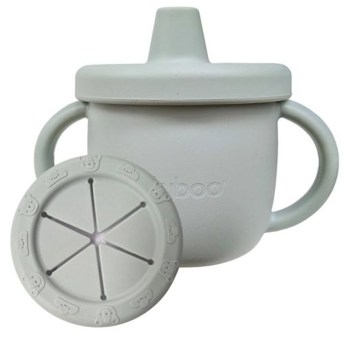 Lulyboo 3pcs Silicone 3-in-1 Training Cup - Sage