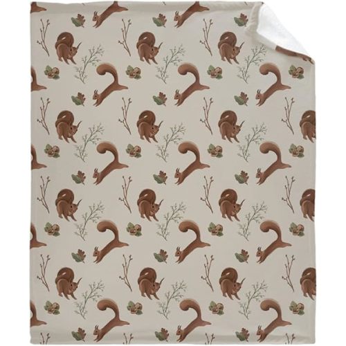 Squirrel Baby Blanket Gifts Super Soft Swaddle Newborn Cozy Baby Receiving Blanket Stroller Throw Blanket 40x30 in for Puppy