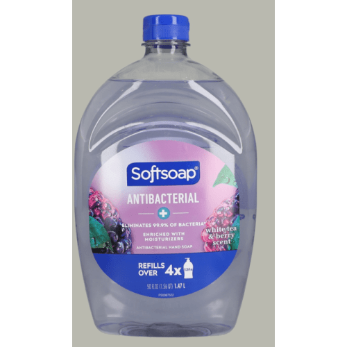 Softsoap Antibacterial Wash, Refillable Hand Soap, White Tea & Berry - 50 Fluid Ounce