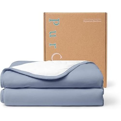 PurComfy Supersoft Baby Blanket, Premium Bamboo Viscose Baby Quilt, Hypoallergenic and Breathable, for Newborns, 33"×33"