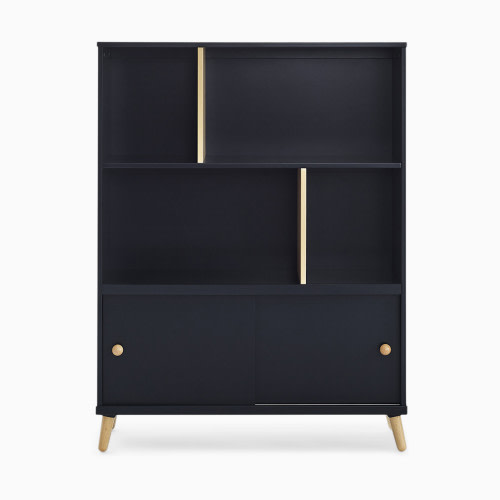Delta Children Essex Bookcase - Black/Natural