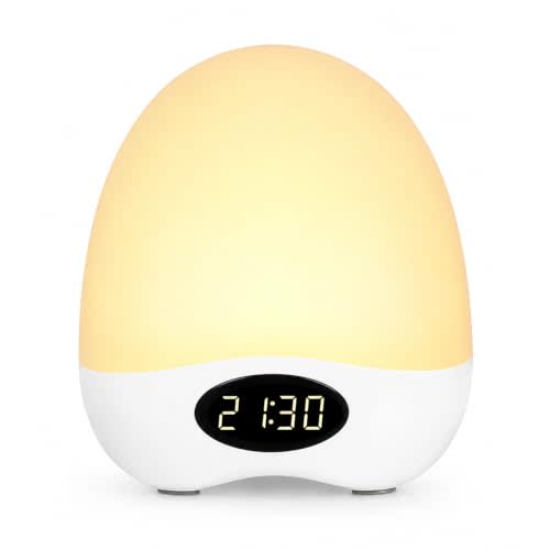 Egg Night Light for Nursery, Portable Rechargeable Baby Nightlight with Touch Control & RGB Color Changing, Dimmable Breastfeeding Lamp with Timer, Cute Wireless Night Light