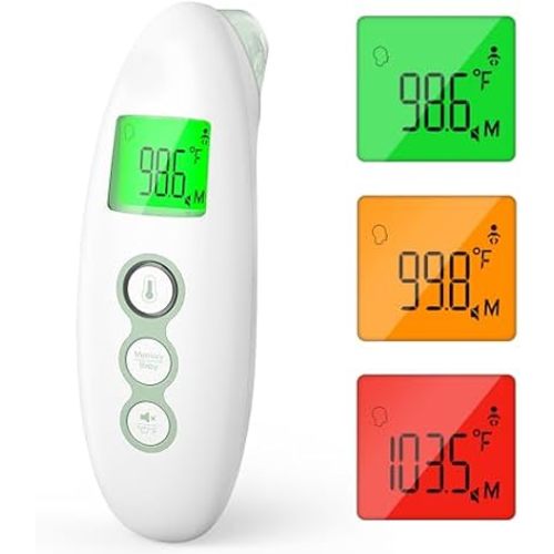 Momcozy Digital Forehead and Ear Thermometer, Non-Contact, Adults and Kids