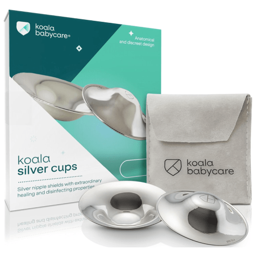 Koala Babycare Silberhütchen - Pack of 2 - Nursing Cones Standard Size Silver for Maximum Resistance - Certified Medical Device : Amazon.de: Baby Products