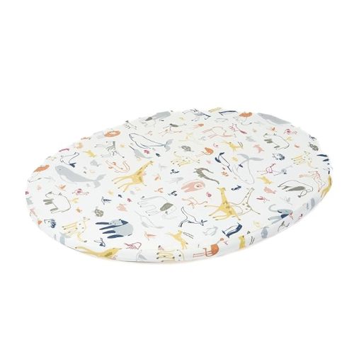 Stokke Sleepi Mini Fitted Sheet by Pehr V3, Into The Wild - Compatible with Sleepi Mini Mattress V3-100% Cotton