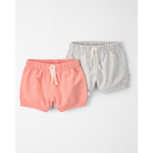 Baby Girl 2-Pack Organic Cotton Shorts - Little Planet | Carter's