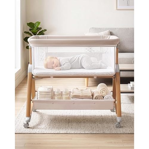 Ktaxon 5-in-1 Baby Bassinet, Rocking Bassinet Bedside Bassinet for Baby