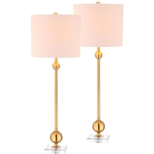 JONATHAN Y Hollis 34.75" Metal Sputnik Table Lamp, Brass, Set of 2