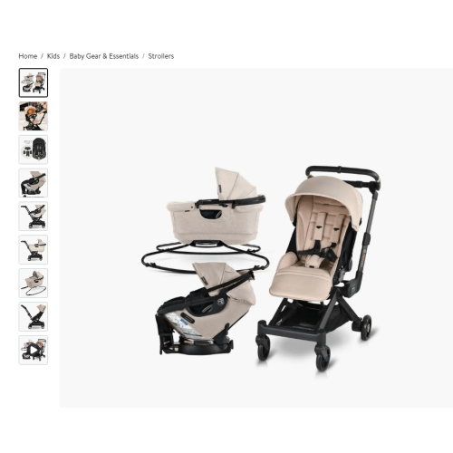 M+ Stroll, Lounge & Ride Car Seat, Bassinet & Stroller Travel System