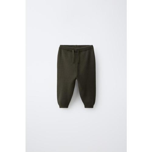 KNIT JOGGER PANTS - Khaki | ZARA United States