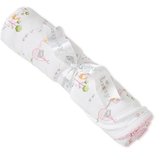 Kissy Kissy Baby Girls Noah's Print Blanket, Pink, One Size
