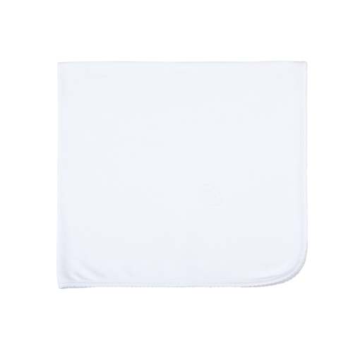 Blessed Embroidered Receiving Blanket - White