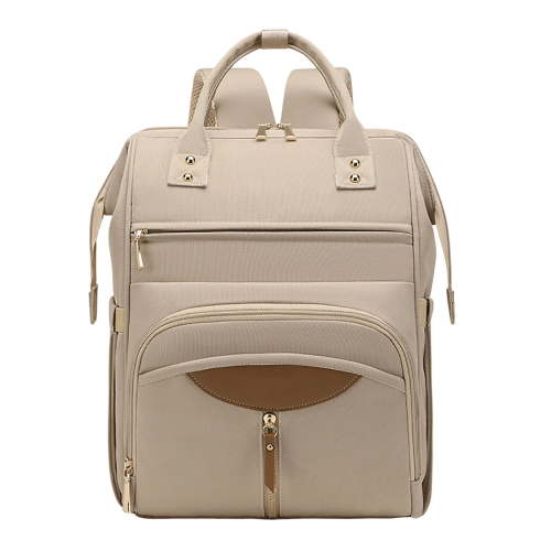 ZORVINEX Large Capacity Diaper Bag Backpack for | Multi-functional Travel Bag with 14 Pockets | Stroller Straps & Padded Handles | Ideal for Parents & Shower Gifts Khaki