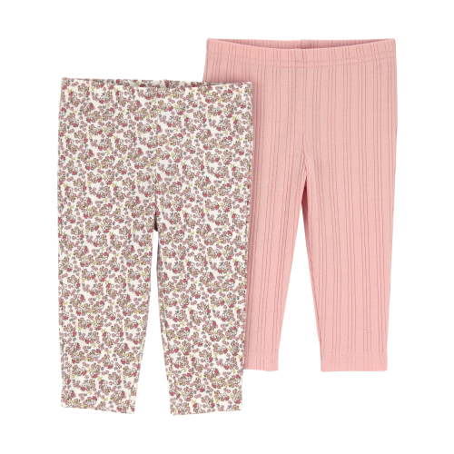 Carter's Child of Mine Baby Girl Pants, 2-Pack, Sizes Preemie-12 Months