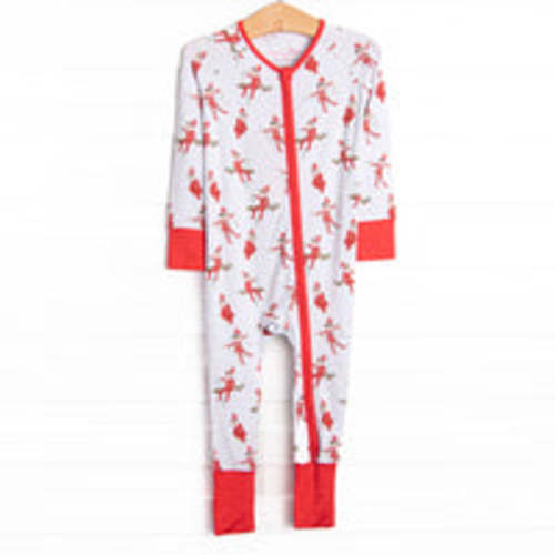 Prank Time Pal Bamboo Zippy Pajama, Red – Stitchy Fish