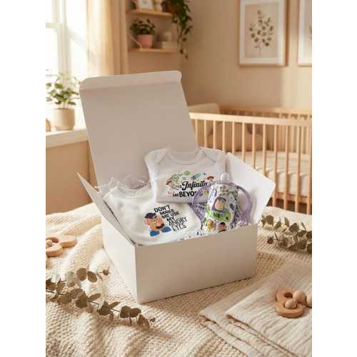 Toy Story Inspired Baby Gift Set – Personalized Onesie, Bib, Sippy Cup