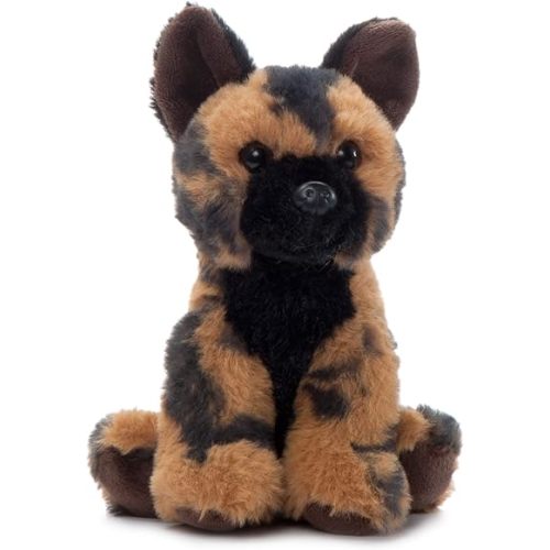 The Petting Zoo African Wild Dog Stuffed Animal Plushie, Gifts for Kids, Wild Onez Babiez Zoo Animals, Zoologee African Wild Dog Plush Toy 6 inches