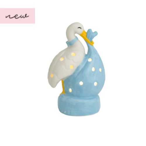 Blue Stork Light-Up Sitter
