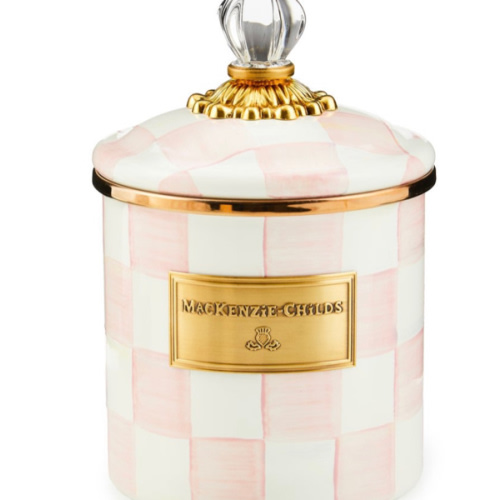 MacKenzie-Childs | Rosy Check Small Canister