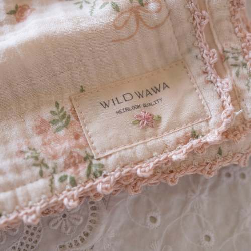Crochet Trim Swaddle in Parfait Pink – Wild Wawa