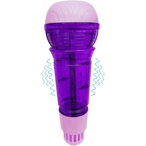 Lolakee Echo Mic for Kids and Toddlers Durable and Lightweight Music Singing Toys Speech Therapy Feedback Toy, Fun Supplies for Birthday, Picnic, BBQ, Holiday, Party(No Battery Needed, Purple)