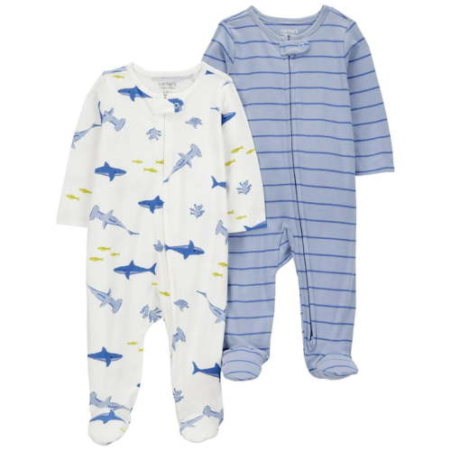 Nb Carter's Child of Mine Baby Boy, Sleep 'n Play, 2-Pack, Sizes Preemie-6/9 months