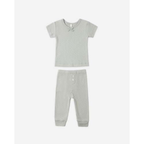 Pointelle Tee + Legging Sage