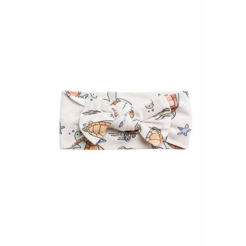 Knit Large Bow Headwrap in Turtley Rad | Caden Lane