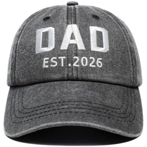 New Dad Gifts 2026, First Time Dad to be Hat, Adjustable Baseball Cap