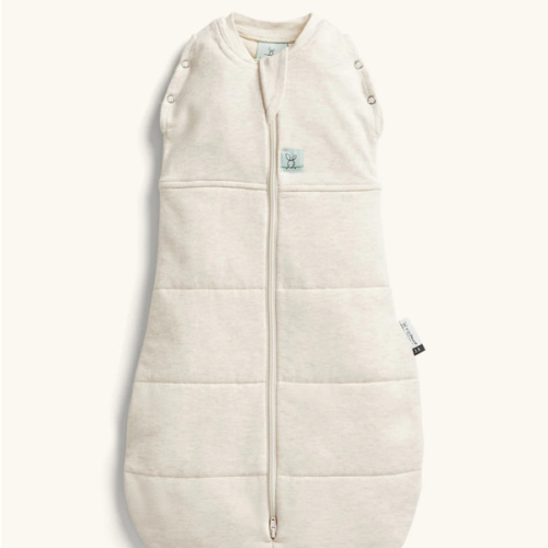 Newborn Cocoon Swaddle Bag 2.5 TOG Oatmeal Marle (Warm Pouch) – ergoPouch AU