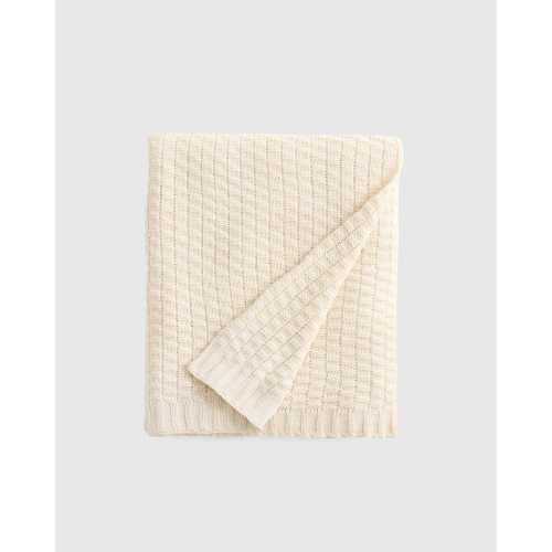 Cotton Cashmere Knit Blanket