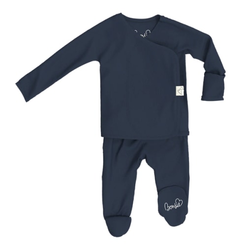 Footie - Midnight Blue – Bonsie Skin to Skin Babywear