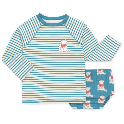 Character Baby Long-Sleeve Rash Guard and Diaper Cover Swim Set, 2-Piece, Sizes 0M-12M