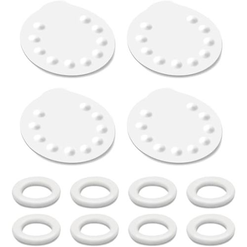 Maymom 8 O-Rings 4 Breast Pump Membranes for Medela Harmony Manual Breast Pump, Maymom Pump Parts for Medela Hand Pump Harmony and Medela Membrane Replacement