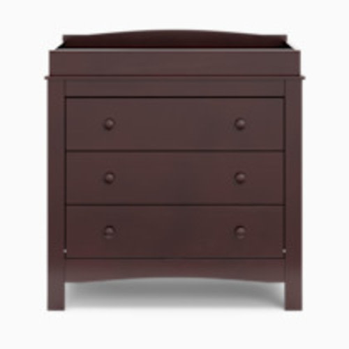 Graco Noah 3 Drawer Changing Table Dresser (Espresso) – GREENGUARD Gold Certified, Includes Interlocking Drawer System