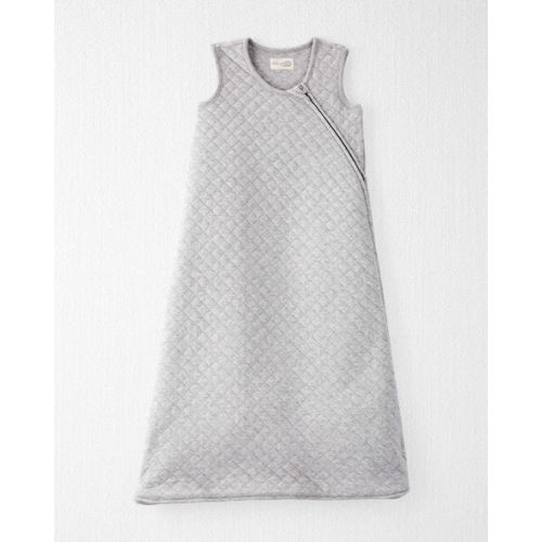 Baby Doubleknit Zip Wearable Blanket (Heather Grey | Small)