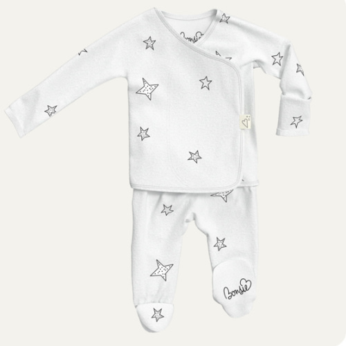 Footie - Stars – NB Skin to Skin Babywear