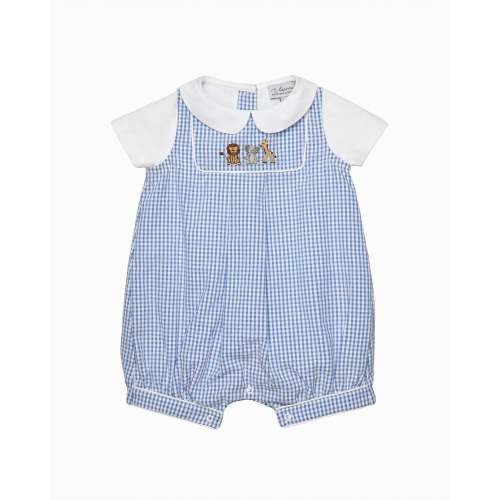 Baby Jasper Romper in Lion | Trotters London – Trotters Childrenswear USA