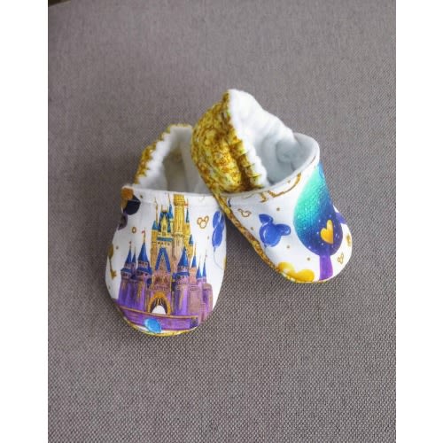 Disney castle theme baby shoes