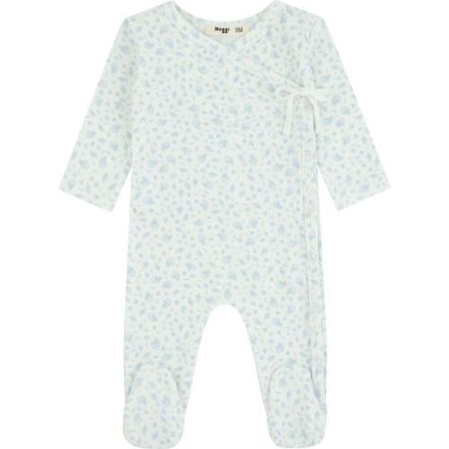 Floral Printed Wrap Footie, Boys